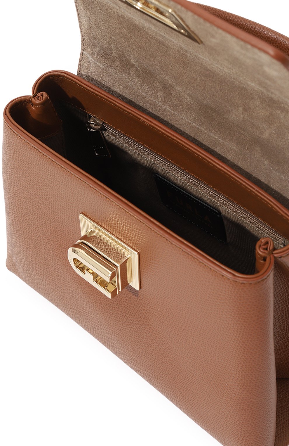 Сумка furla 1927 mini FURLA коричневого цвета по цене 47500 руб., арт. WB00109/ARE000, фото 5 Сумка furla 1927 mini FURLA, арт. WB00109/ARE000, фото 5