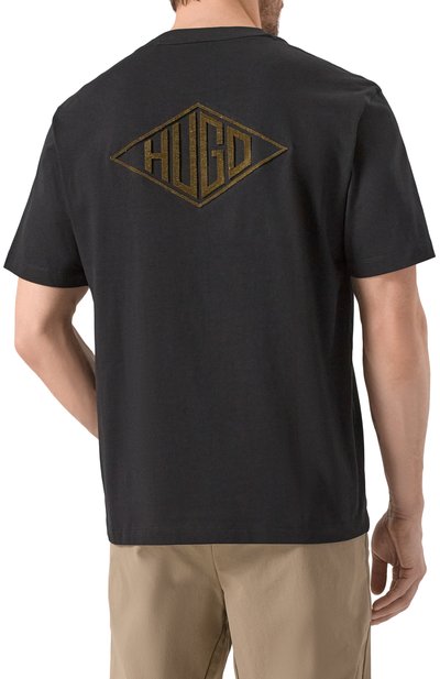 Хлопковая футболка HUGO, арт. 50534951, фото 4