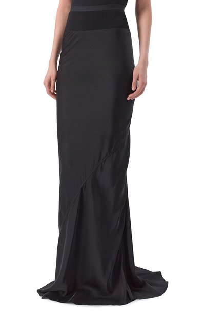 Юбка RICK OWENS черного цвета по цене 92650 руб., арт. RP02F5381/SCH, фото 3 Юбка RICK OWENS, арт. RP02F5381/SCH, фото 3