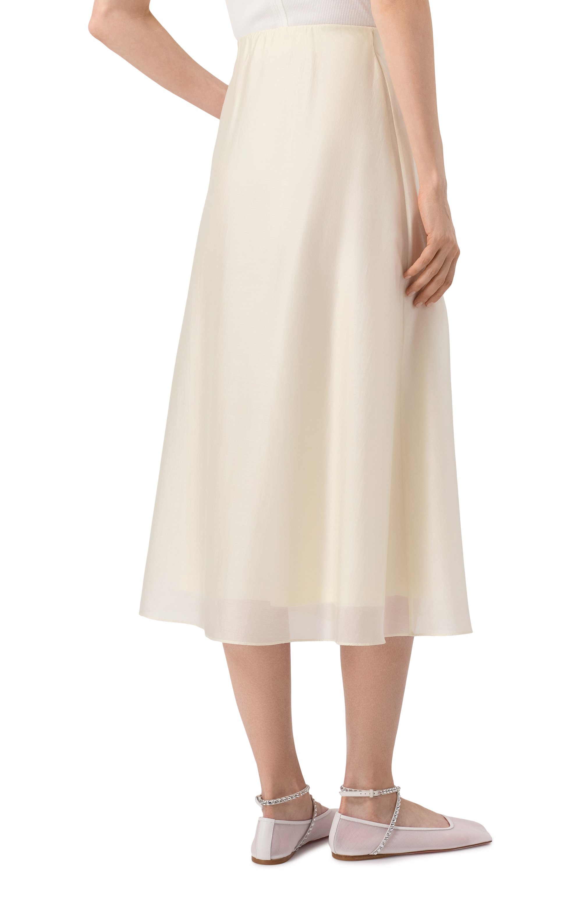 Юбка SEVEN LAB кремового цвета по цене 20580 руб., арт. SSY.01.110.354, фото 4 Юбка SEVEN LAB, арт. SSY.01.110.354, фото 4