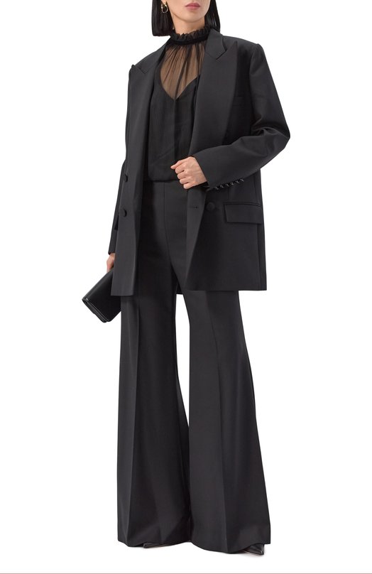 Шерстяные брюки Nina Ricci 25ACPA020/WV0324 Чёрный  25ACPA020/WV0324 Фото 2