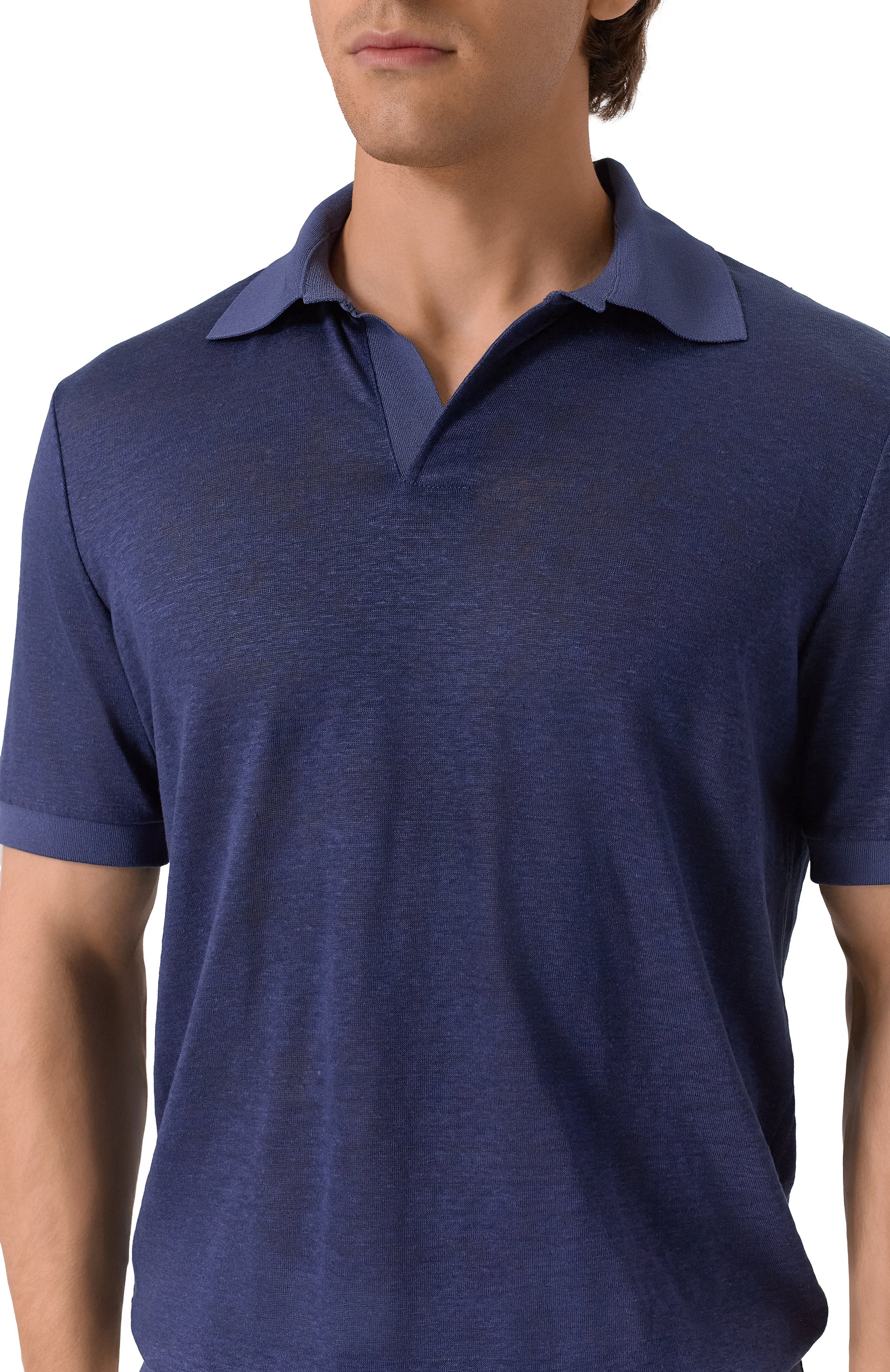 Льняное поло GIORGIO ARMANI, арт. GM001996/TE11335, фото 5