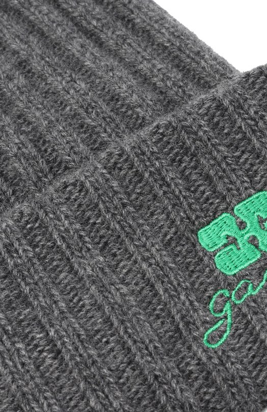 Шапка из шерсти и вискозы Ganni A6928 Серый  A6928 Фото 3