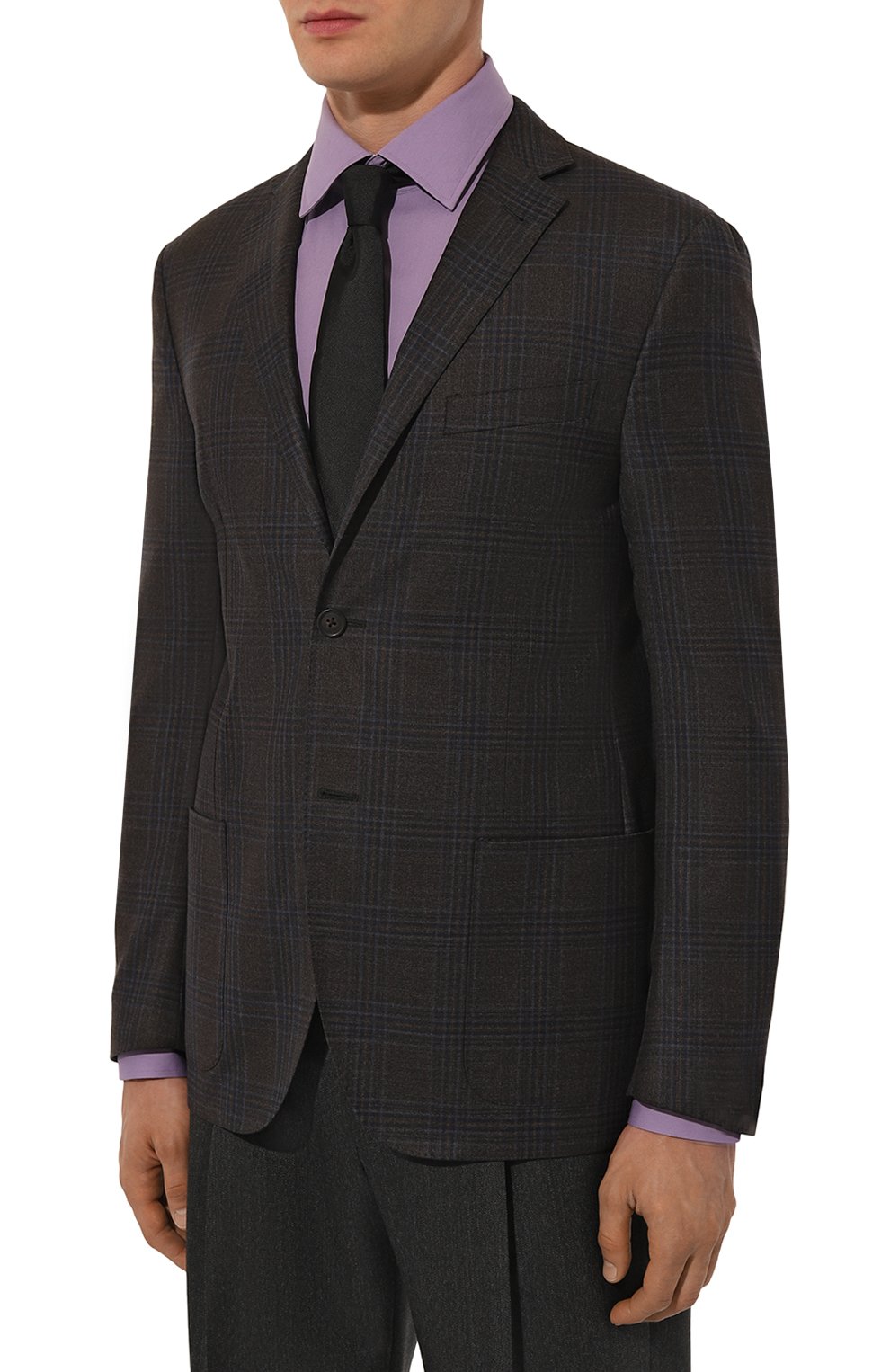 Шерстяной пиджак CORNELIANI коричневого цвета по цене 109000 руб., арт. 946002-9416277, фото 4 Шерстяной пиджак CORNELIANI, арт. 946002-9416277, фото 4