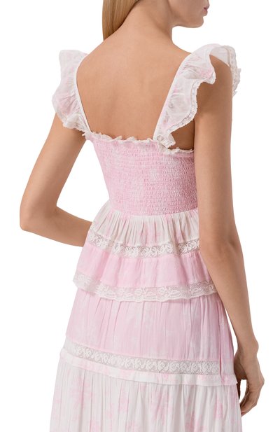 Хлопковый топ LOVE SHACK FANCY, арт. T1570-3455, фото 4