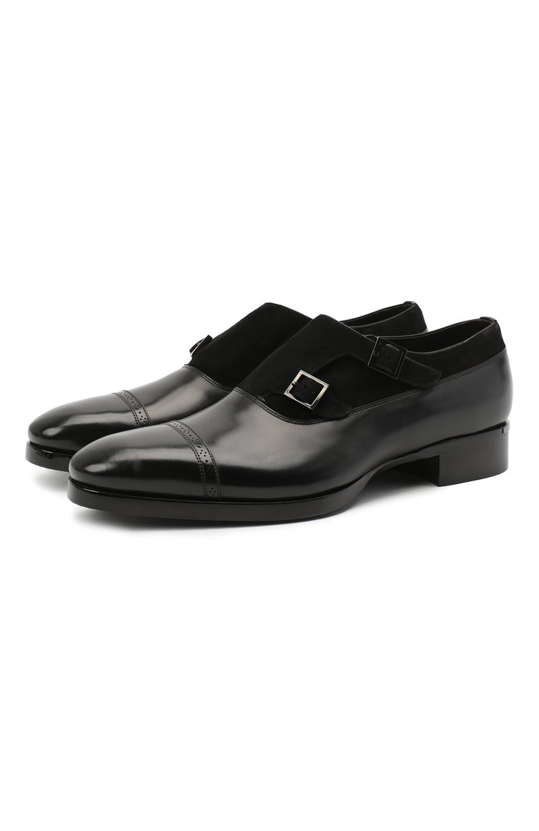 Кожаные монки SANTONI, арт. MCLE17415LE1FLTUN51, фото 1