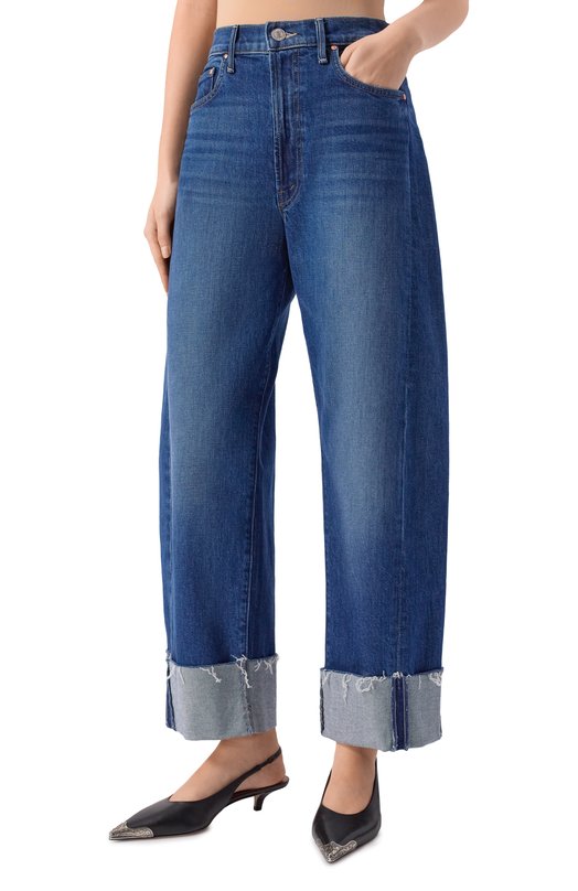 Джинсы The Half-Pipe Ankle Cuff Fray Mother 11406-259 Синий  11406-259 Фото 3