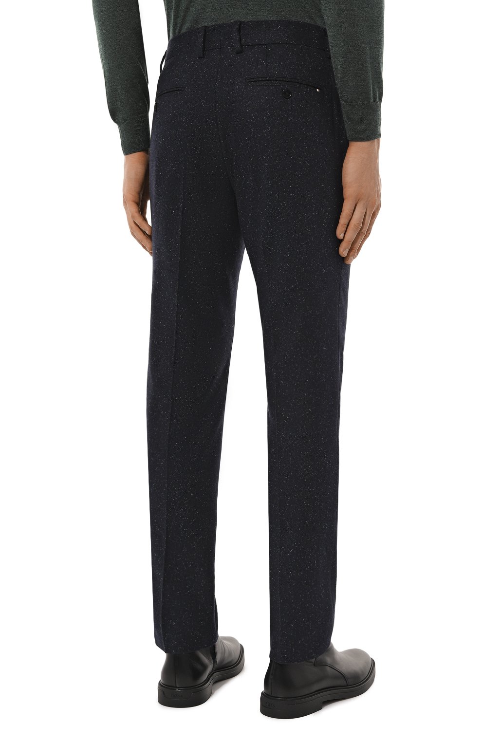 Брюки из шерсти и шелка BOSS, арт. 50528074, фото 4