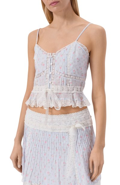 Хлопковый топ LOVE SHACK FANCY, арт. T1519-3120, фото 3