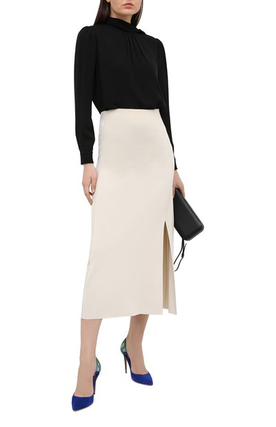 Замшевые туфли fenix pump 105 AQUAZZURA, арт. FEXHIGP0-SUE-LBE, фото 2