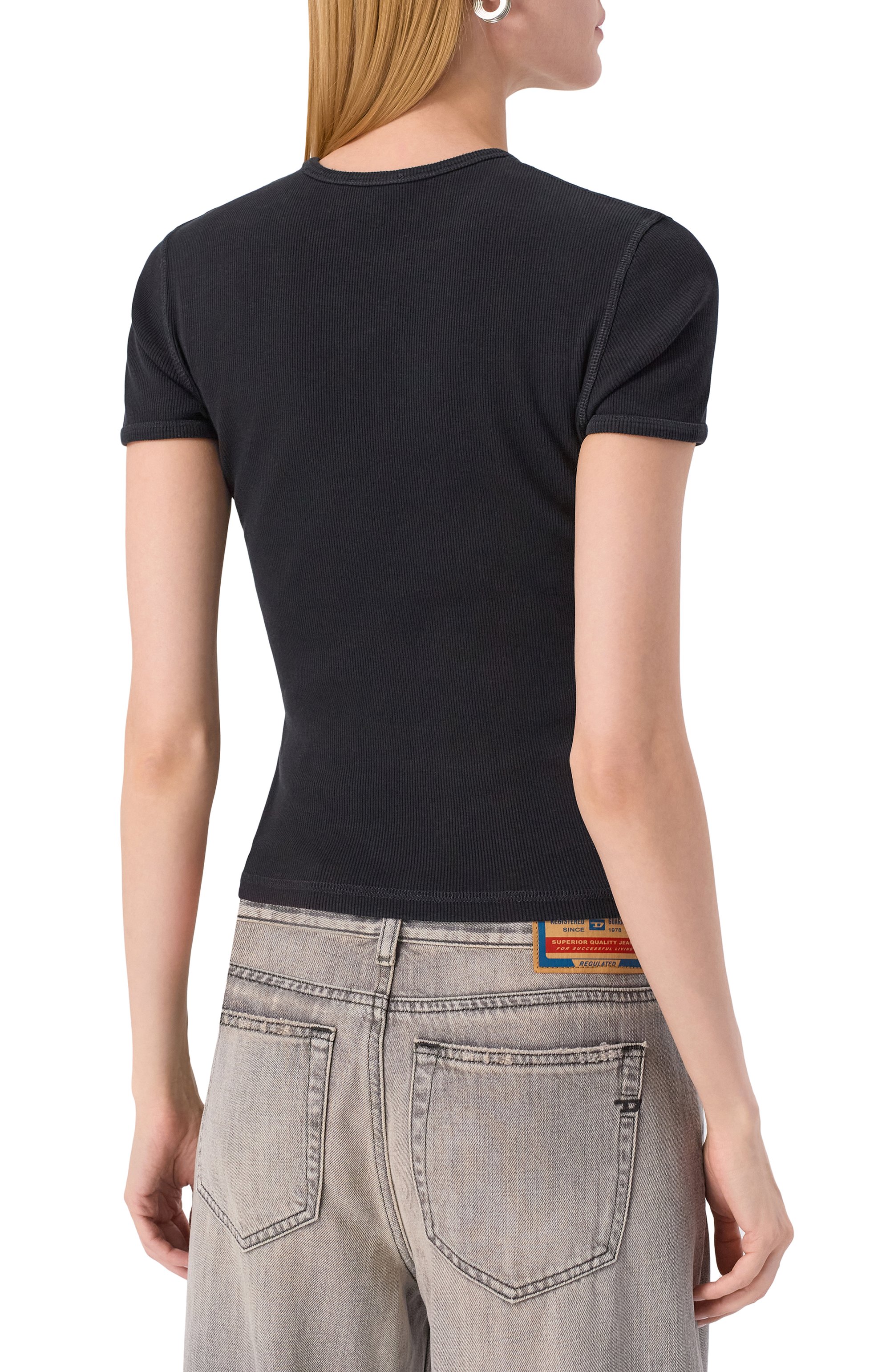 Хлопковая футболка DIESEL, арт. A14231/0WFBM, фото 4