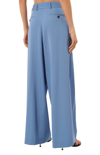 Шерстяные брюки DRIES VAN NOTEN голубого цвета по цене 94700 руб., арт. 231-010920-6244, фото 4 Шерстяные брюки DRIES VAN NOTEN, арт. 231-010920-6244, фото 4