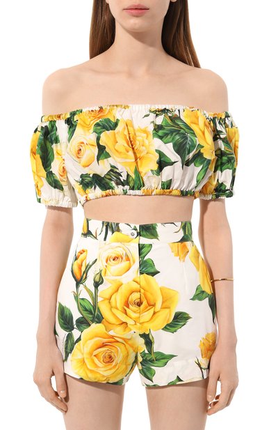 Хлопковый топ DOLCE & GABBANA, арт. F755RT/HS5NK, фото 3