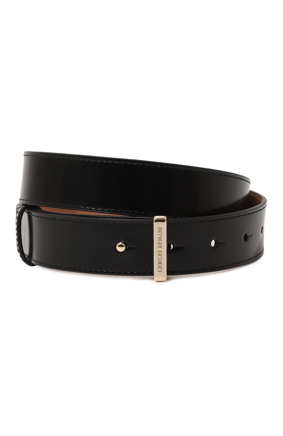 Кожаный ремень GIORGIO ARMANI черного цвета по цене 75400 руб., арт. Y1I255/YVM7A, фото 1 Кожаный ремень GIORGIO ARMANI, арт. Y1I255/YVM7A, фото 1