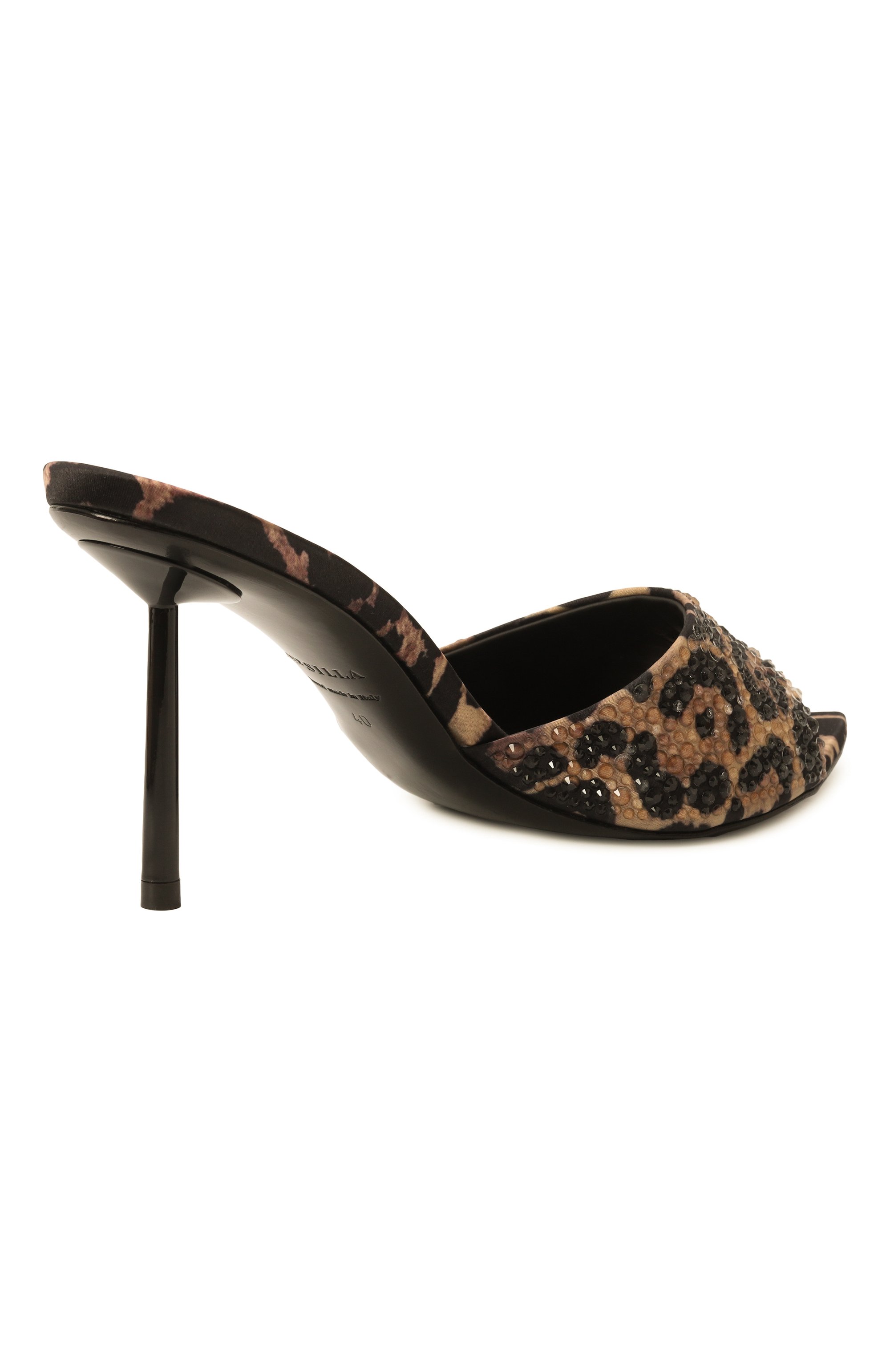 Текстильные мюли bella 80 LE SILLA, арт. 6624D080BXPPSAT/, фото 5