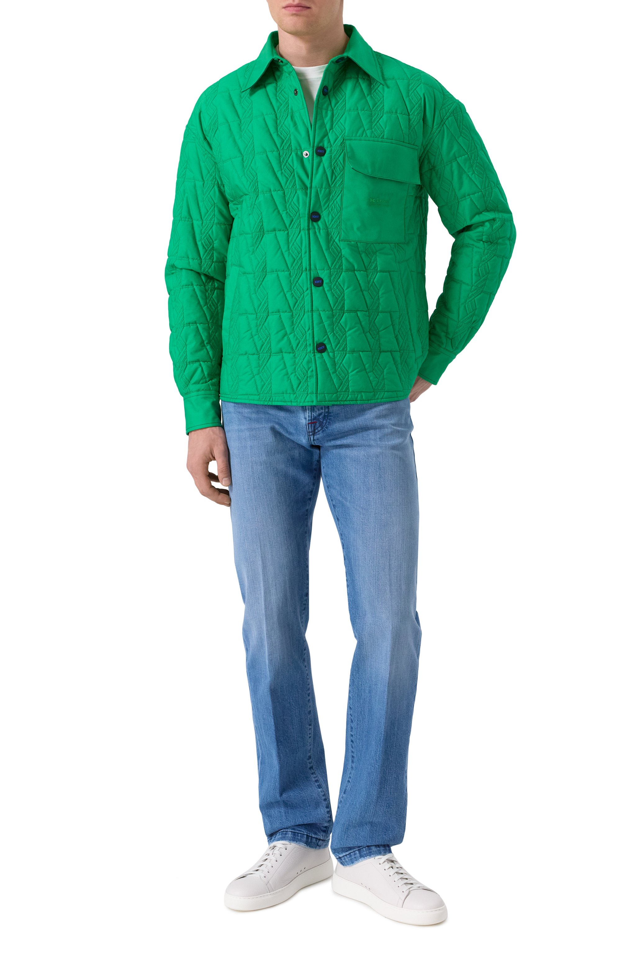 Хлопковая куртка-рубашка KITON, арт. UGK097K0753F03, фото 2