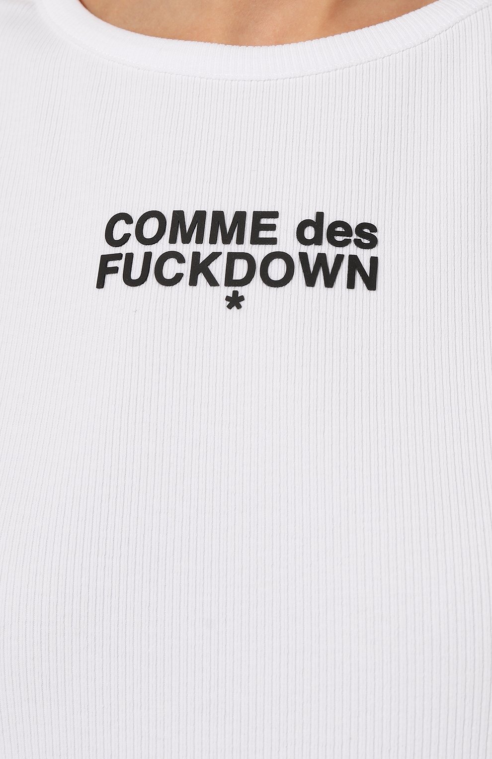 Хлопковая майка COMME DES FUCKDOWN, арт. CFABW00025, фото 5