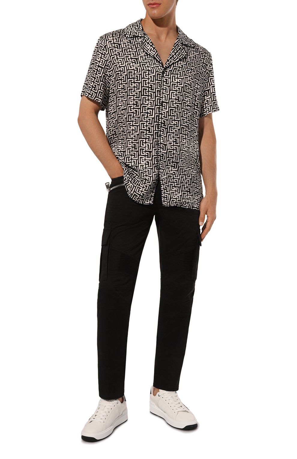 Хлопковые брюки-карго BALMAIN, арт. BH1MH016/CD96, фото 2