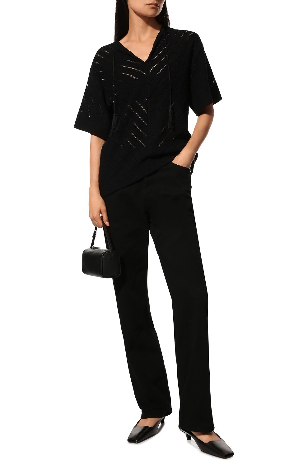 Джинсы DRIES VAN NOTEN черного цвета по цене 34950 руб., арт. 211-12413-2378, фото 2 Джинсы DRIES VAN NOTEN, арт. 211-12413-2378, фото 2
