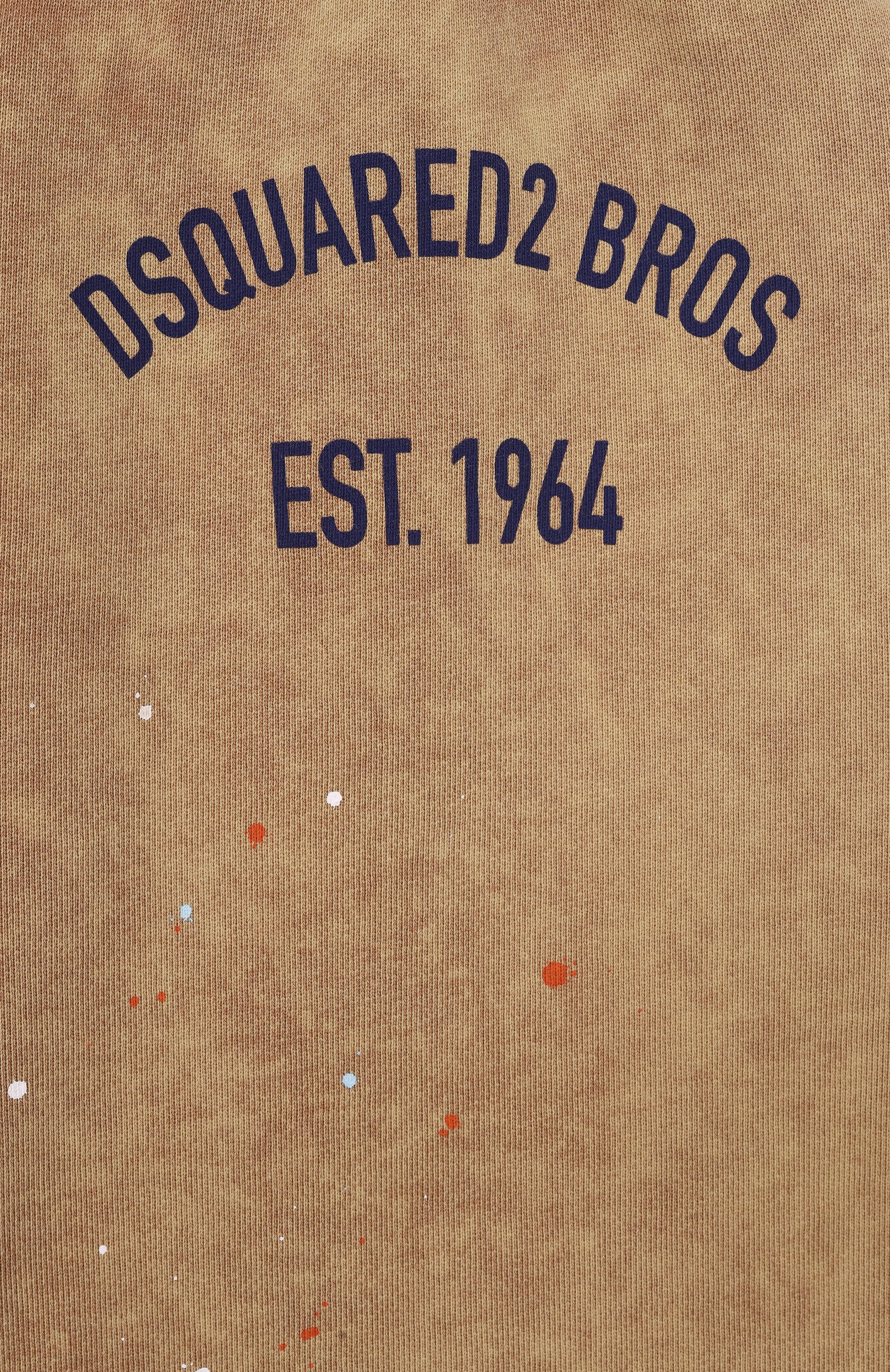 Хлопковые шорты DSQUARED2 светло-коричневого цвета по цене 22950 руб., арт. DQ3202/D0AG9, фото 3 Хлопковые шорты DSQUARED2, арт. DQ3202/D0AG9, фото 3