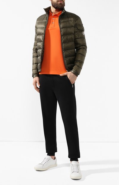 Хлопковое поло  MONCLER, арт. E1-091-83408-00-84556, фото 2