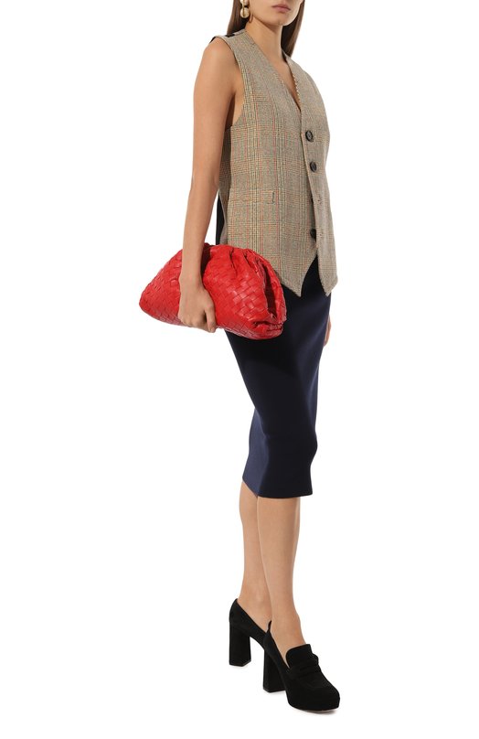 Кашемировая юбка Bottega Veneta 793813-V4BL0 Синий  793813-V4BL0 Фото 2