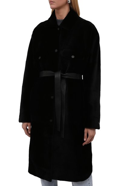 Шуба из меха норки YVES SALOMON черного цвета по цене 1165000 руб., арт. 22WYM30590VFRX, фото 3 Шуба из меха норки YVES SALOMON, арт. 22WYM30590VFRX, фото 3