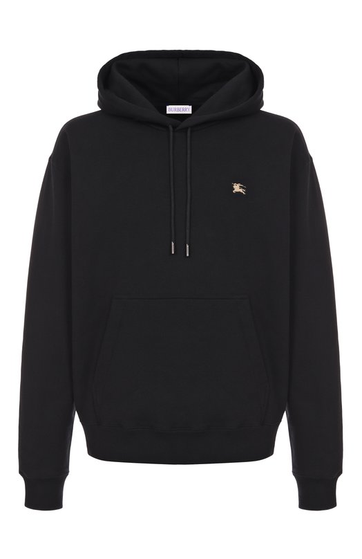 Хлопковое худи Burberry 8110938 Чёрный 8110938
