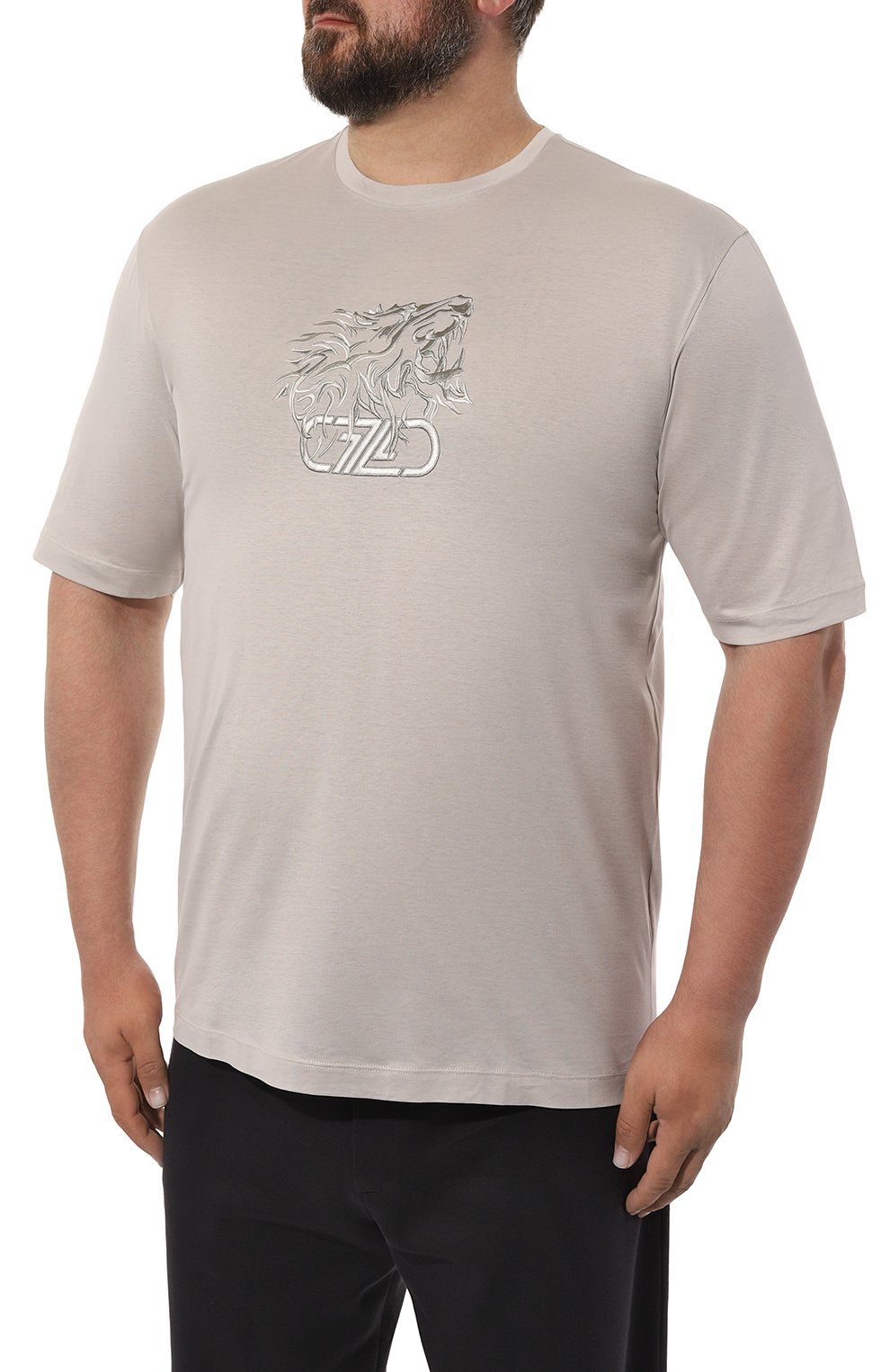 Хлопковая футболка ZILLI, арт. MBZ-NT580-LE0N1/MC01/62-64, фото 3