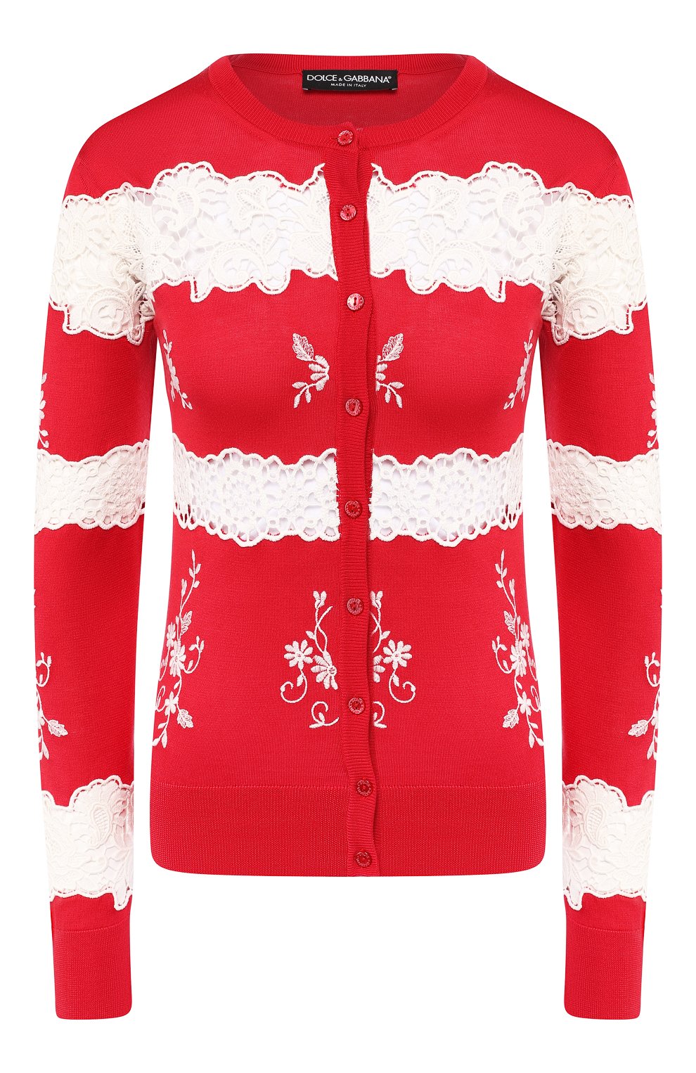 Кардиган из смеси шелка и хлопка DOLCE & GABBANA, арт. FX359T/JASFF, фото 1