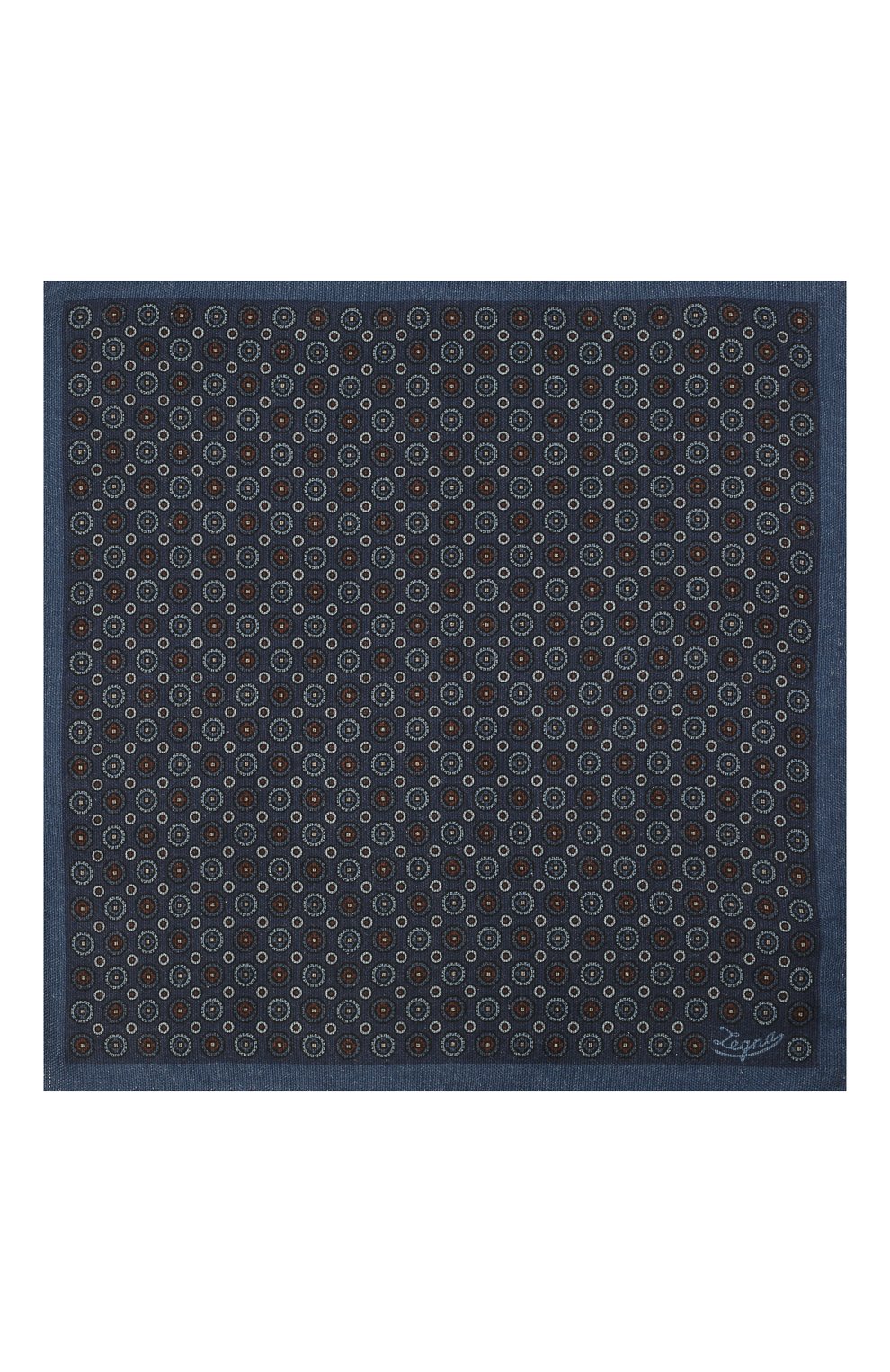 Шелковый платок ZEGNA темно-синего цвета по цене 23300 руб., арт. Z2J18A/38D, фото 3 Шелковый платок ZEGNA, арт. Z2J18A/38D, фото 3