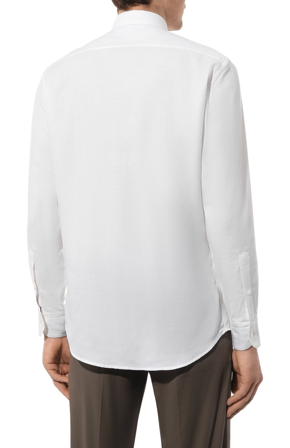 Рубашка из хлопка и кашемира ZEGNA, арт. SRF5/E8X44A6, фото 4