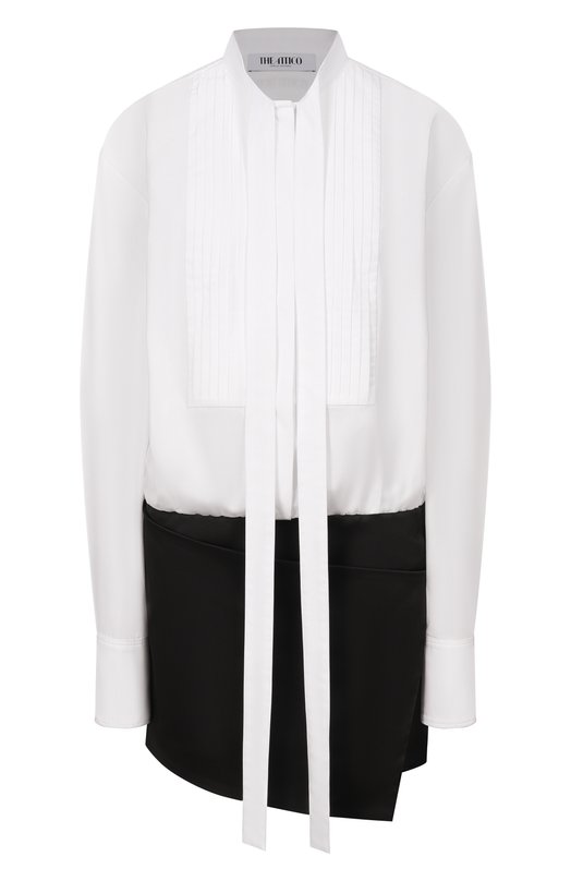 Хлопковое платье The Attico 260WCA00461/MIX067AA Чёрно-белый 260WCA00461/MIX067AA