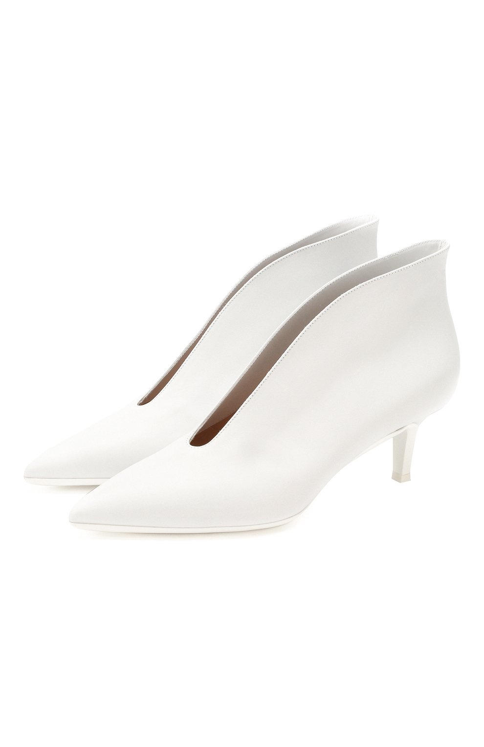 Кожаные ботильоны viera GIANVITO ROSSI, арт. G21626.55RIC.VITBIAN, фото 1