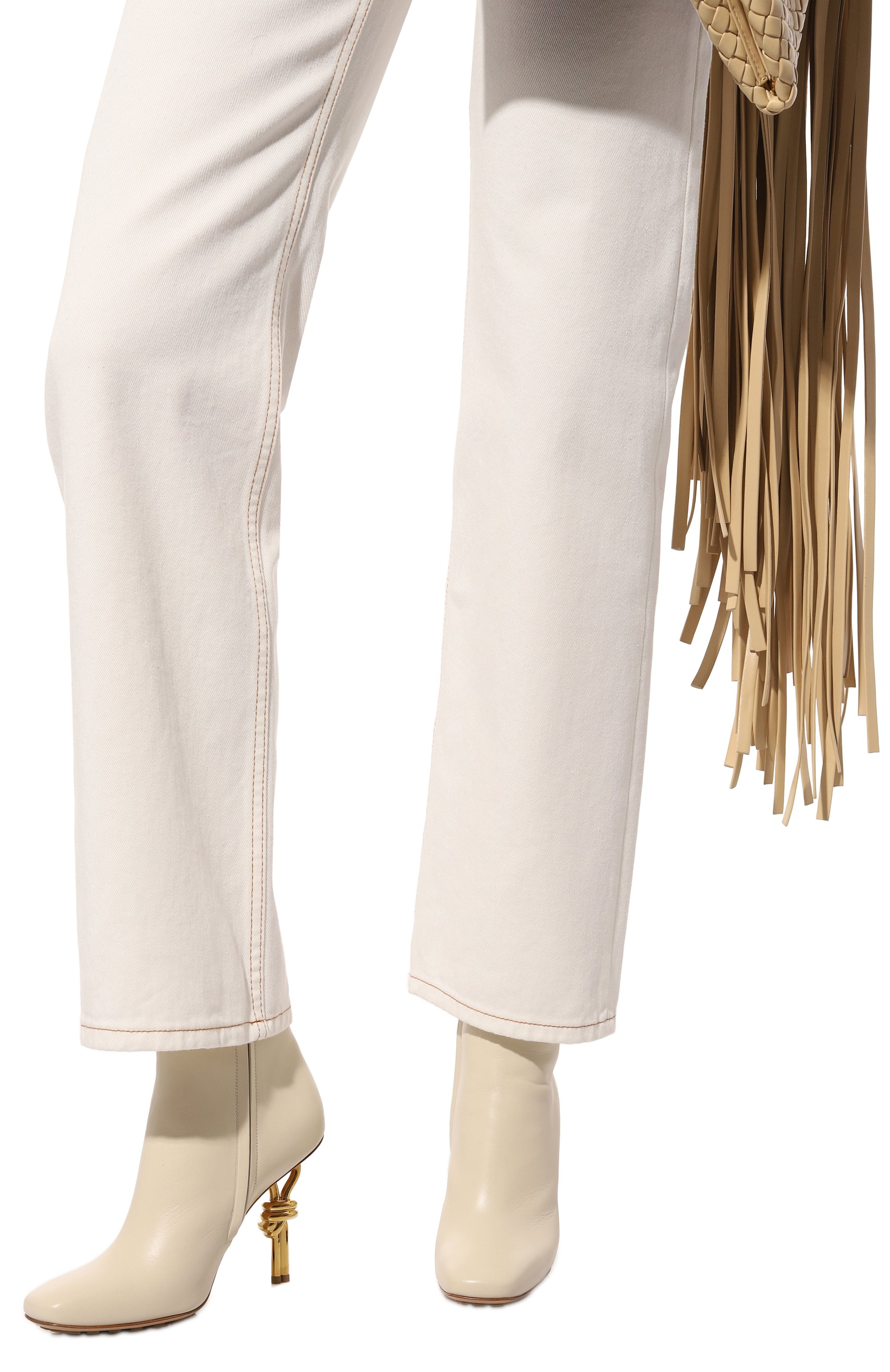 Кожаные ботильоны knot BOTTEGA VENETA, арт. 763831/V3M70, фото 3