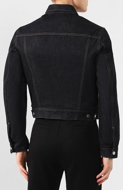 Джинсовая куртка HELMUT LANG темно-синего цвета по цене 55400 руб., арт. I09DM105, фото 4 Джинсовая куртка HELMUT LANG, арт. I09DM105, фото 4
