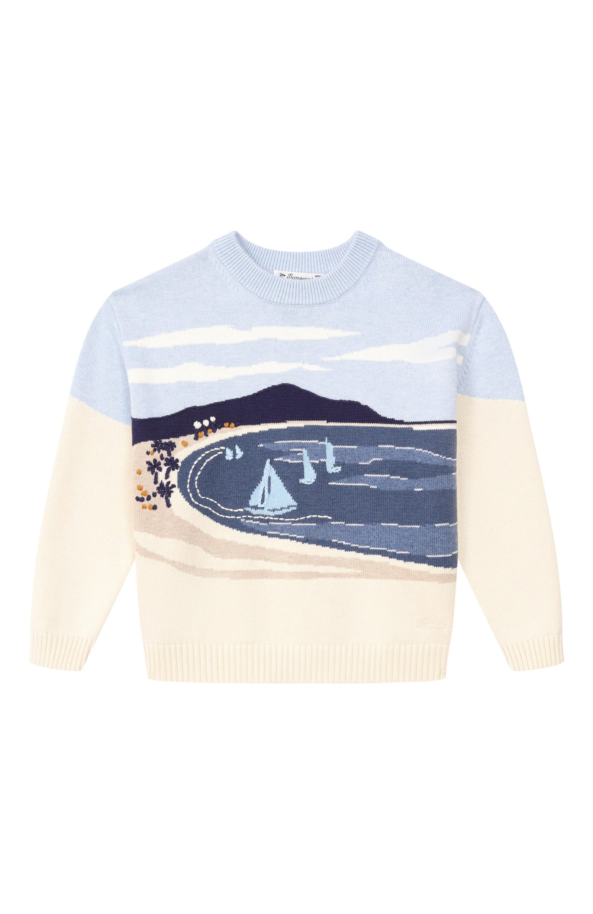 Пуловер из хлопка и кашемира BONPOINT, арт. S06BJUK00007/10A-12A, фото 1