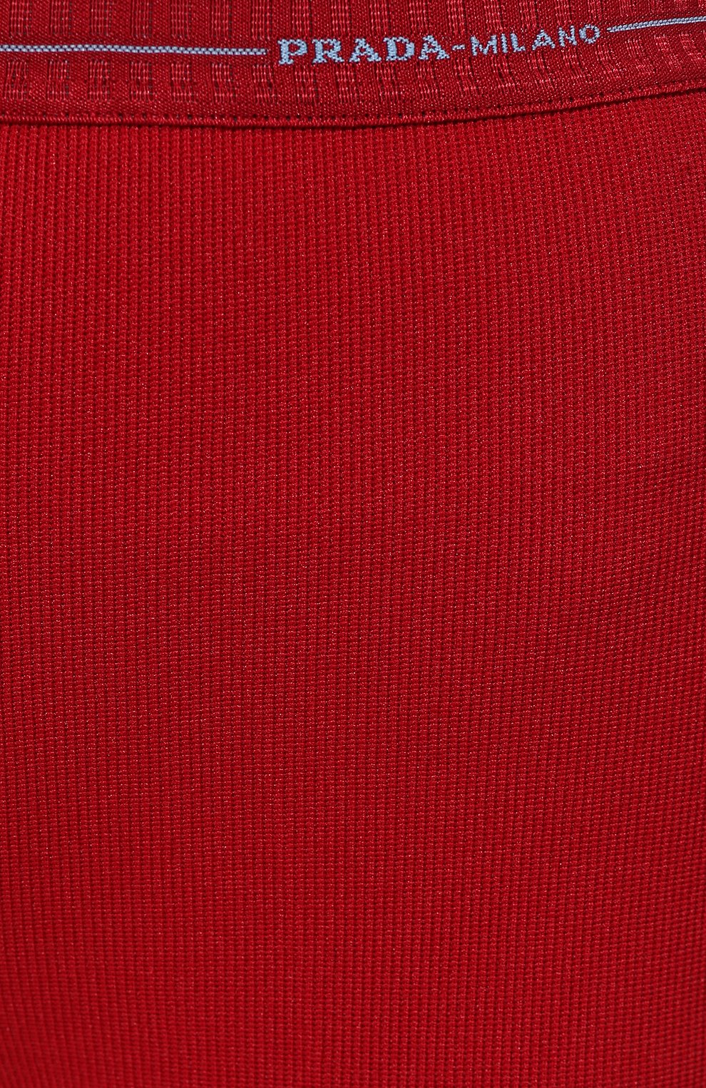 Однотонные брюки с эластичным поясом и логотипом бренда PRADA, арт. 32108I-1RXD-F0041, фото 5