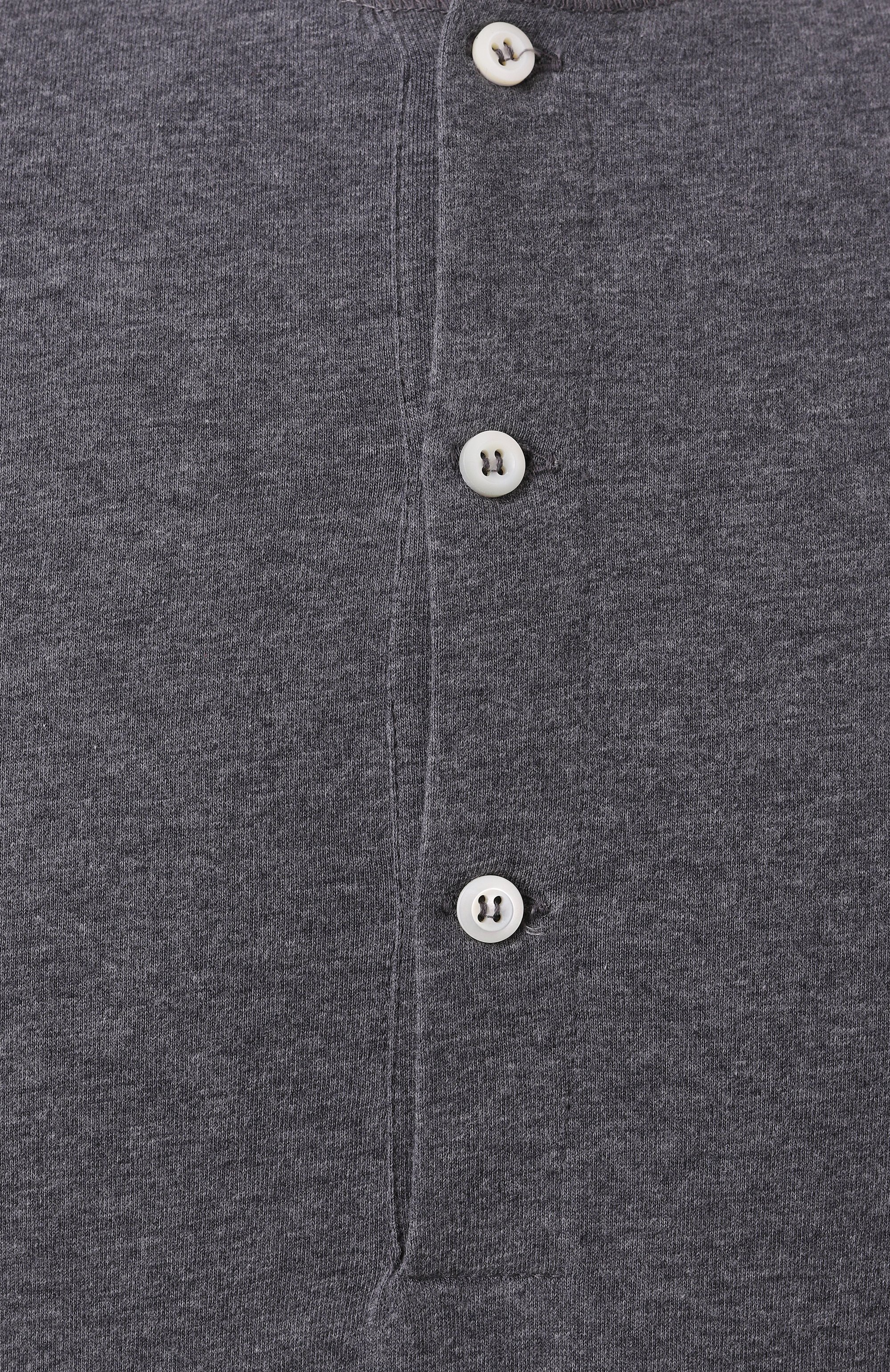 Хлопковый лонгслив-хенли BRUNELLO CUCINELLI, арт. M0B131365, фото 6