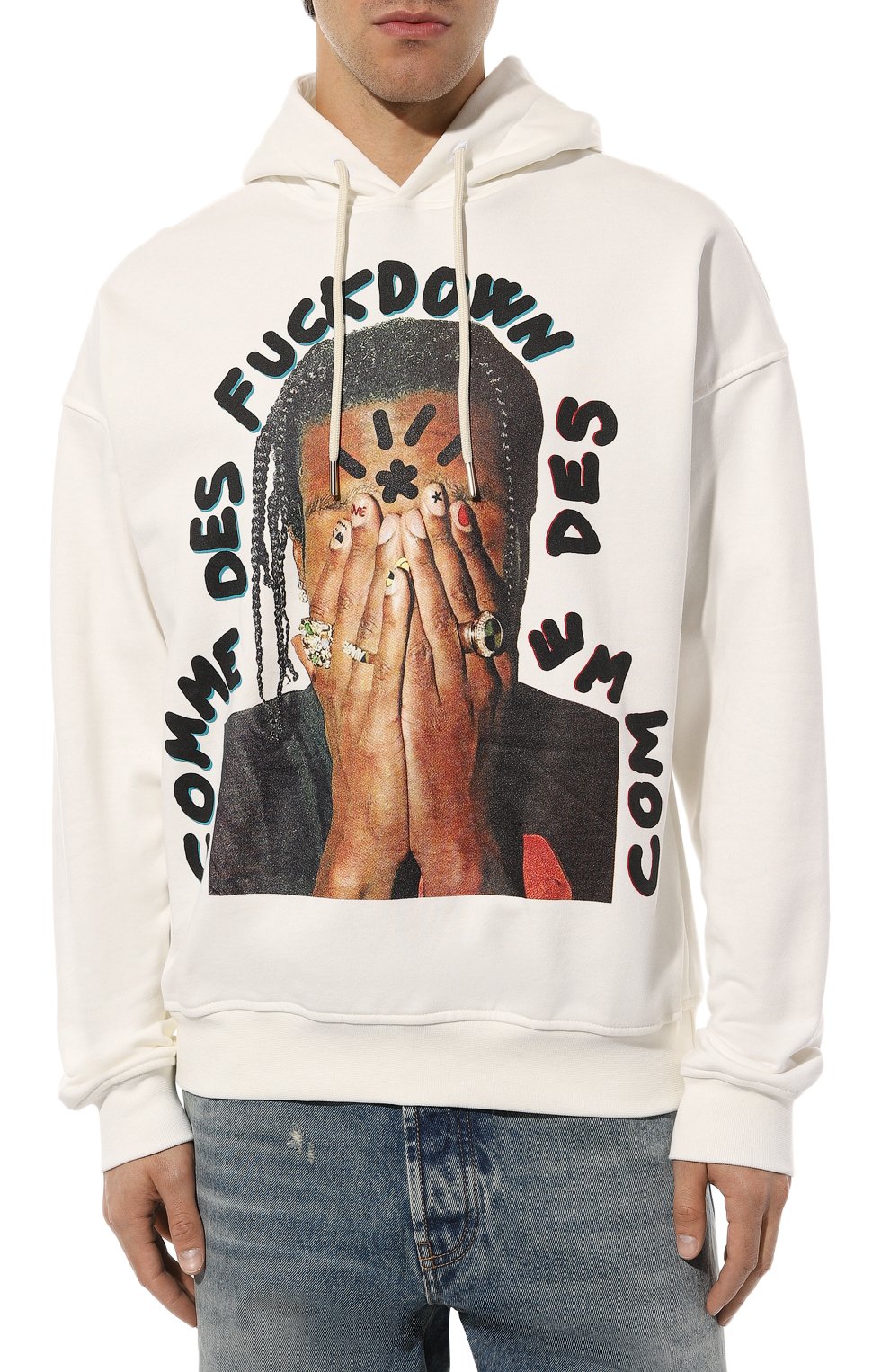 Хлопковое худи COMME DES FUCKDOWN, арт. CDFU2534, фото 3