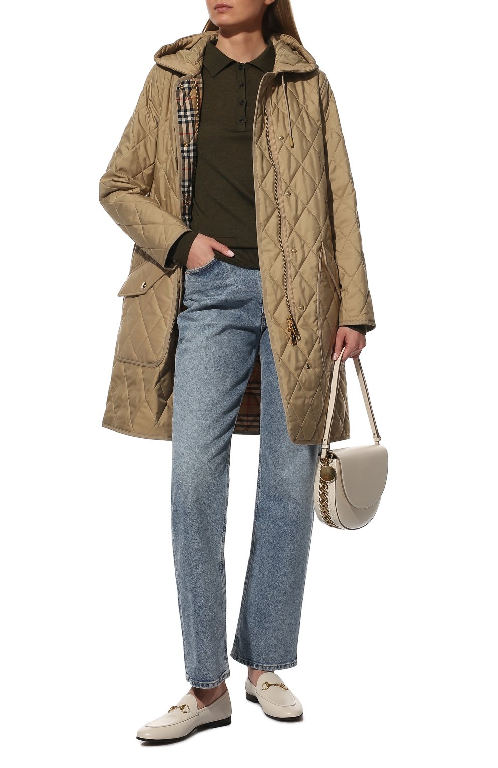 Утепленная куртка roxby BURBERRY бежевого цвета по цене 134500 руб., арт. 8048711, фото 2 Утепленная куртка roxby BURBERRY, арт. 8048711, фото 2