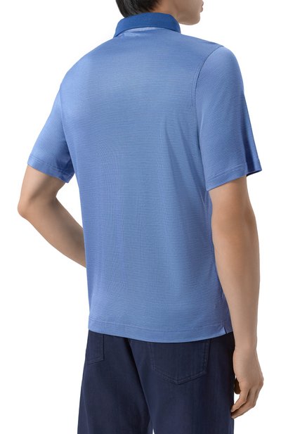 Шелковое поло ZILLI, арт. KZP002M0600VZLU00, фото 4