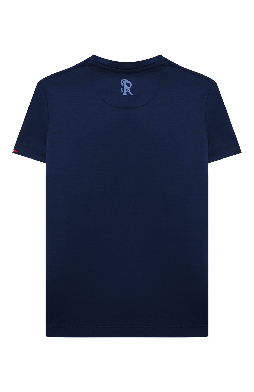 Хлопковая футболка STEFANO RICCI JUNIOR темно-синего цвета по цене 36800 руб., арт. YNH3400930/TE0001, фото 2 Хлопковая футболка STEFANO RICCI JUNIOR, арт. YNH3400930/TE0001, фото 2