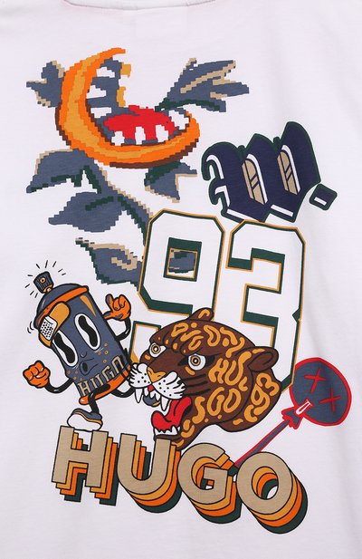 Хлопковая футболка HUGO, арт. G00151, фото 3