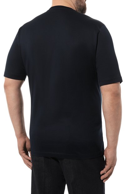 Хлопковая футболка ZILLI, арт. MBZ-NT510-MICR1/MC01/62-64, фото 4