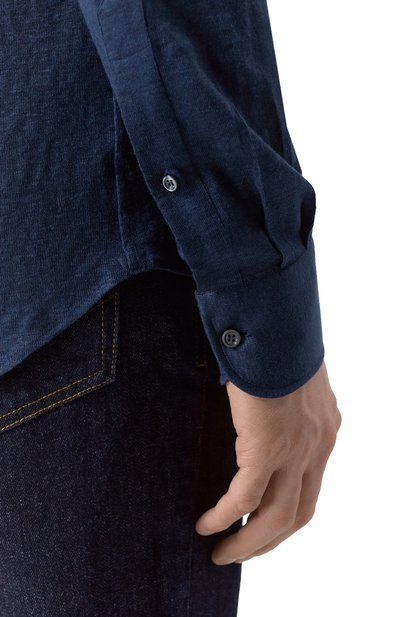 Льняная рубашка MVST, арт. SLIM/GABRIELLE/R0UND/800-JERSEY, фото 5