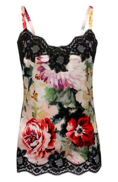 Женский топ из смеси шелка и хлопка DOLCE & GABBANA, арт. 07A00T/FSAX5