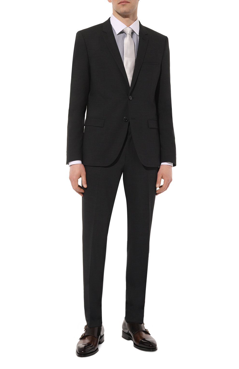 Костюм HUGO темно-серого цвета по цене 59200 руб., арт. 50495716, фото 1 Костюм HUGO, арт. 50495716, фото 1