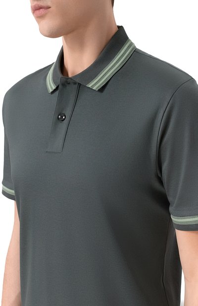 Хлопковое поло BOSS, арт. 50554529, фото 5