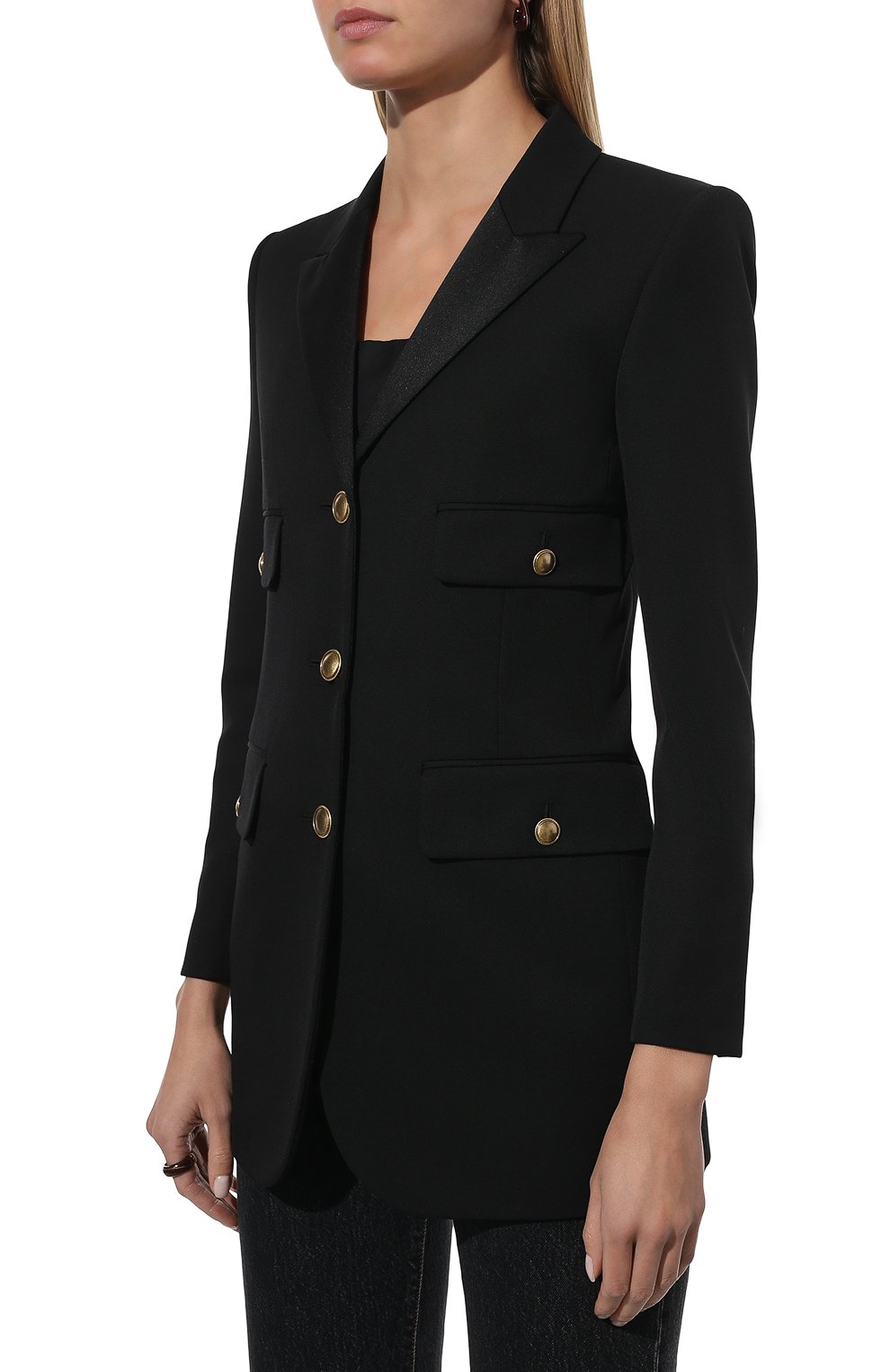 Шерстяной жакет SAINT LAURENT, арт. 660055/Y512W, фото 3